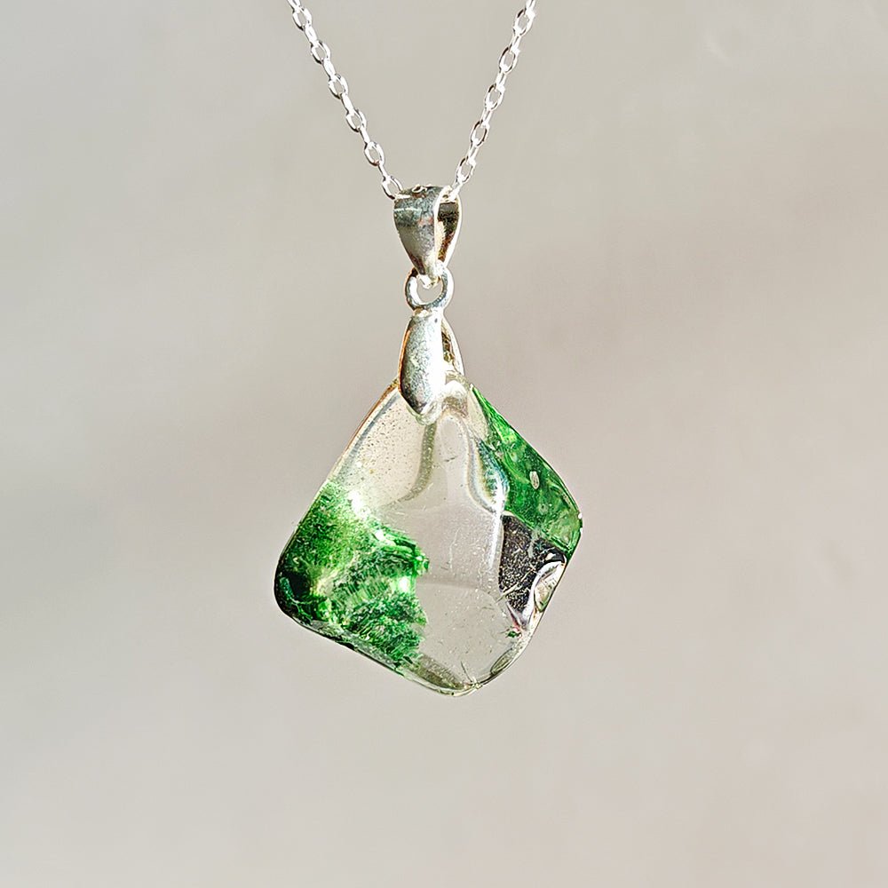 Colgante de Cuarzo Chamánico en Plata de Ley 925 - Mystical Tienda