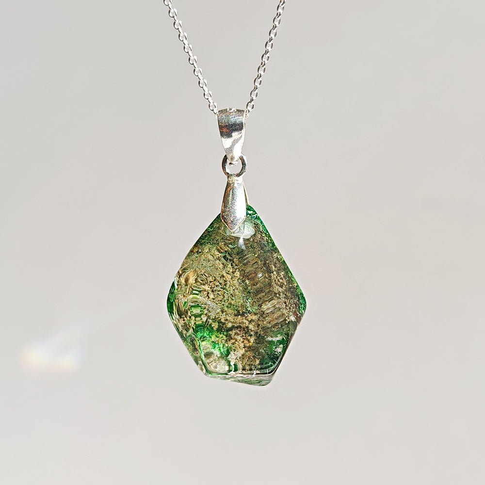 Colgante de Cuarzo Chamánico en Plata de Ley 925 - Mystical Tienda