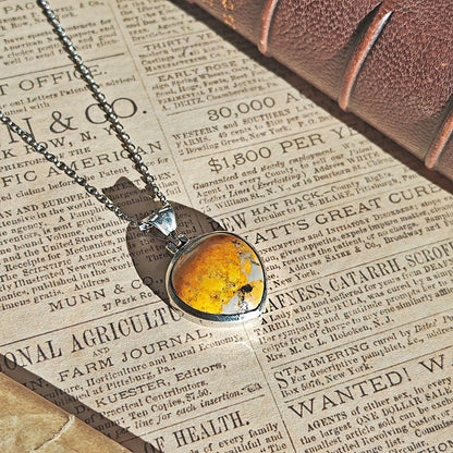 Colgante de Jaspe Abejorro y Plata de Ley 925 - Vitalidad · Enfoque · Transformación interior - Mystical Tienda