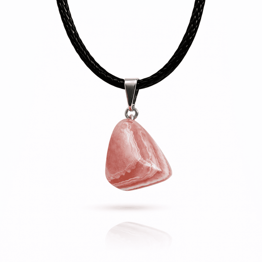 Colgante de Rodocrosita - Engarce baño de plata - Mystical Tienda