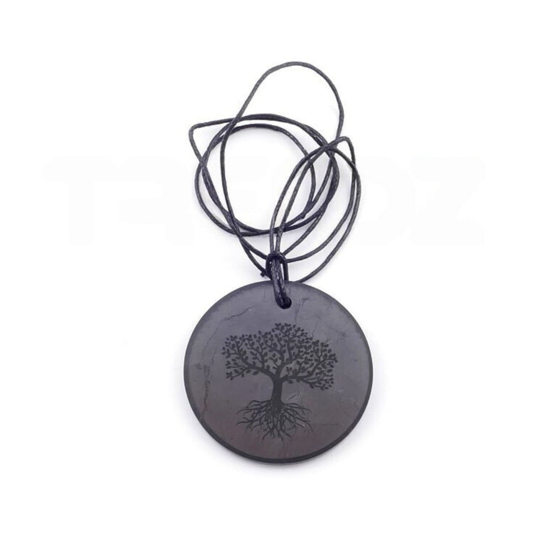 Colgante de Shungit con Árbol de la Vida - Mystical Tienda