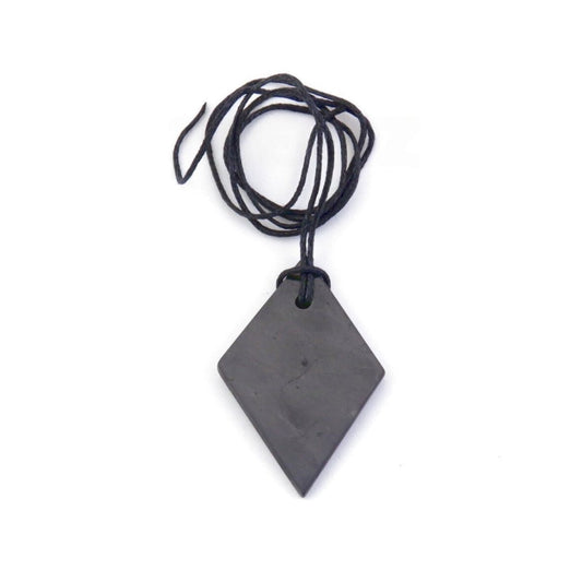 Colgante de Shungit en Rombo - Mystical Tienda