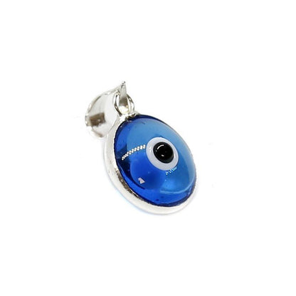 Colgante del Ojo Turco Azul Celeste en Plata de Ley 925 - Mystical Tienda