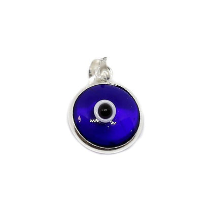 Colgante del Ojo Turco Azul Oscuro en Plata de Ley 925 - Mystical Tienda