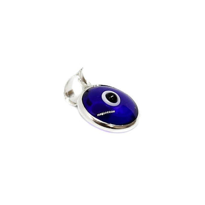 Colgante del Ojo Turco Azul Oscuro en Plata de Ley 925 - Mystical Tienda