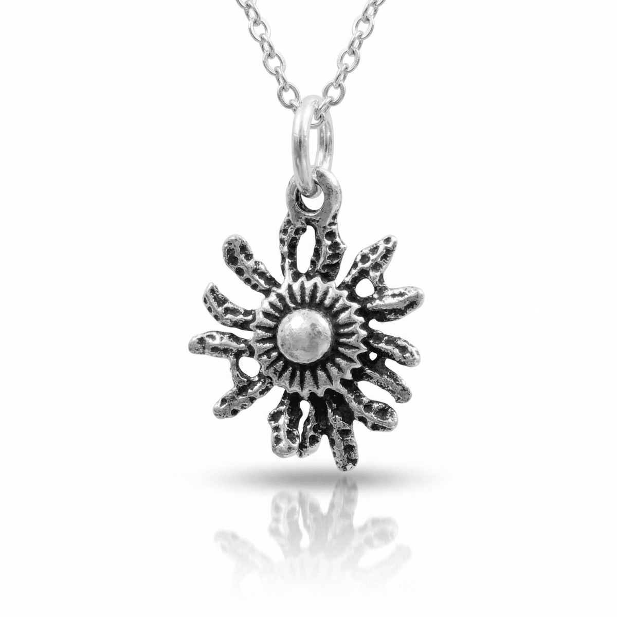 Colgante Eguzkilore - Plata de Ley 925 - Mystical Tienda