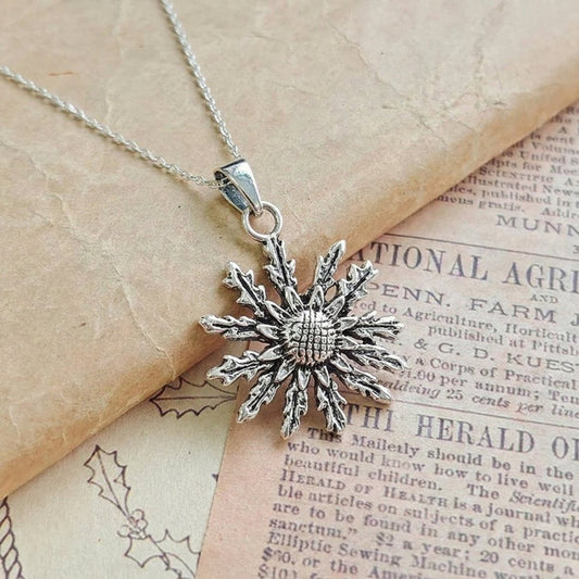 Colgante Eguzkilore - Plata de Ley 925 - Mystical Tienda