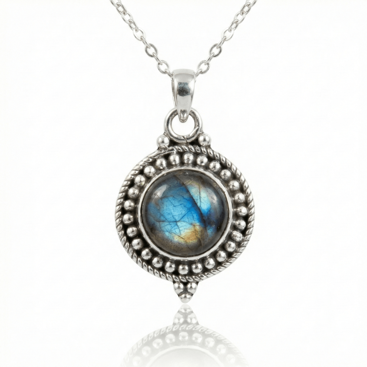 Colgante 'Eos' de Labradorita y Plata de Ley 925 - Mystical Tienda