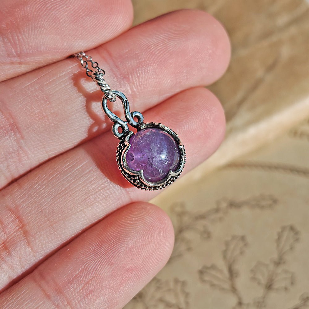 Colgante Gotland Amatista y Plata de Ley 925 - Mystical Tienda