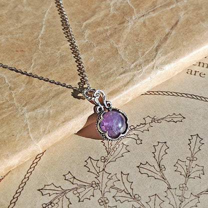 Colgante Gotland Amatista y Plata de Ley 925 - Mystical Tienda