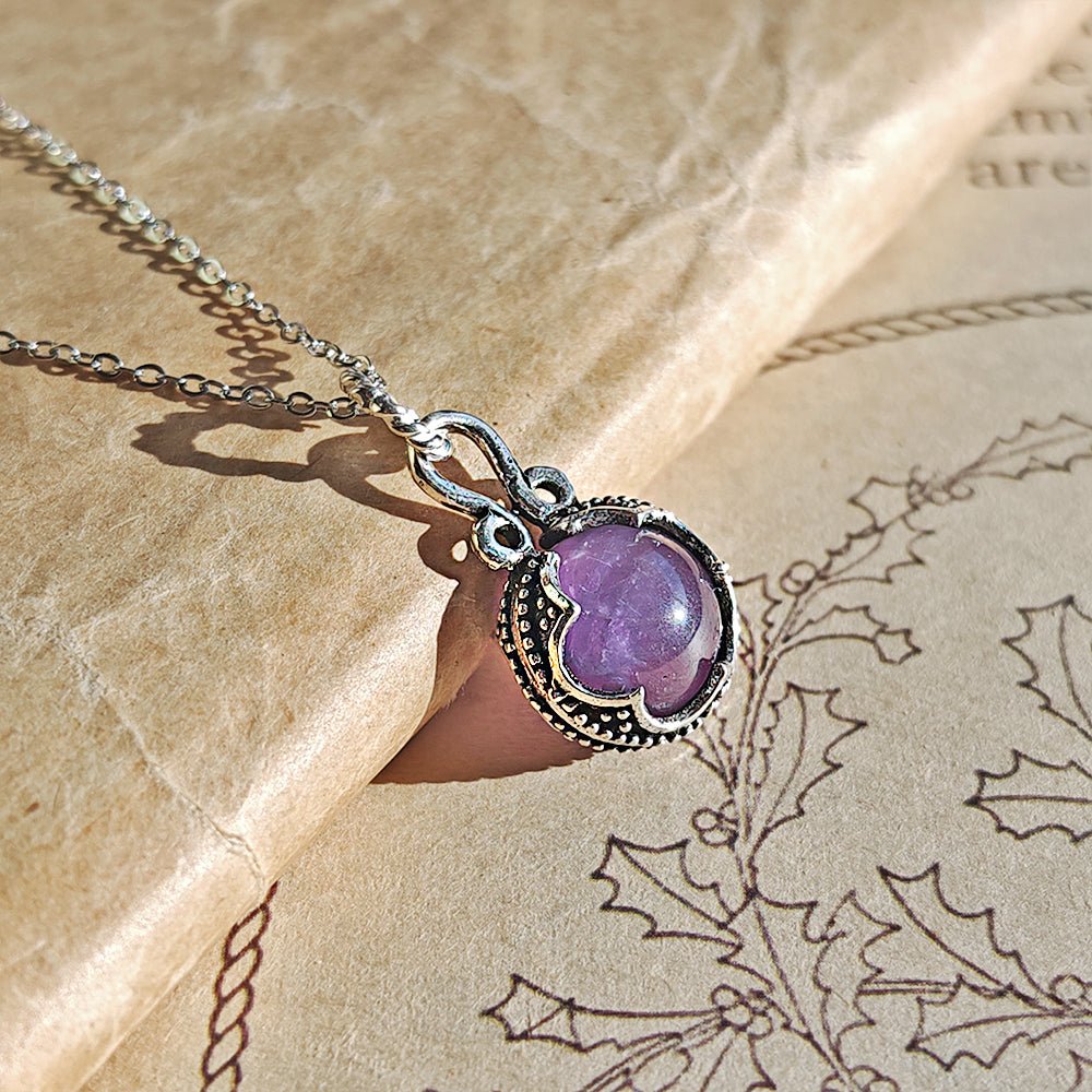 Colgante Gotland Amatista y Plata de Ley 925 - Mystical Tienda