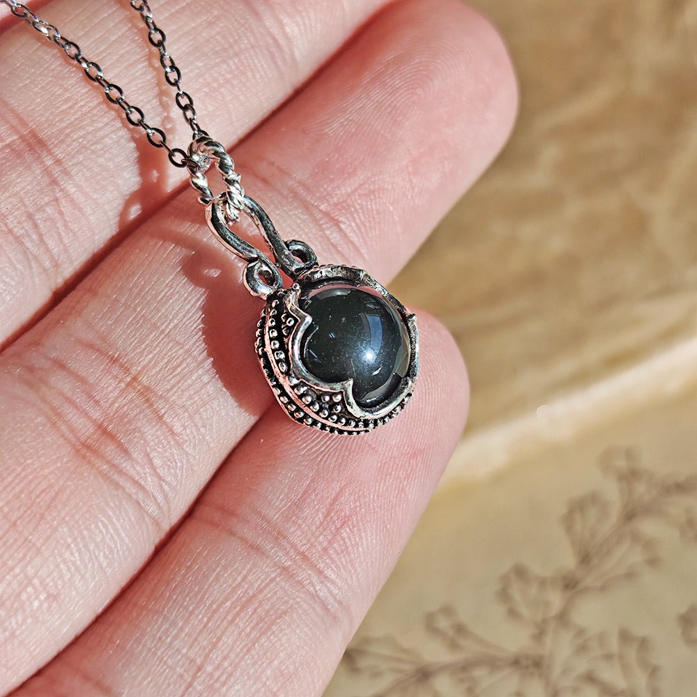 Colgante Gotland Ónix y Plata de Ley 925 - Mystical Tienda