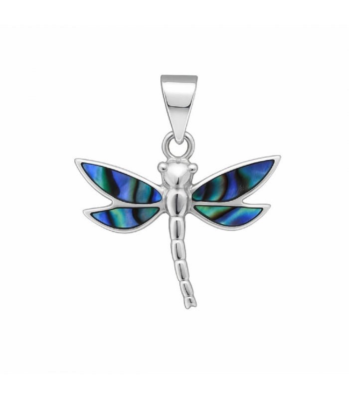 Colgante Libélula Fay Abulón - Plata de Ley 925 - Mystical Tienda