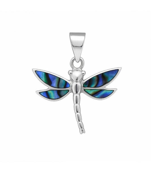 Colgante Libélula Fay Abulón - Plata de Ley 925 - Mystical Tienda
