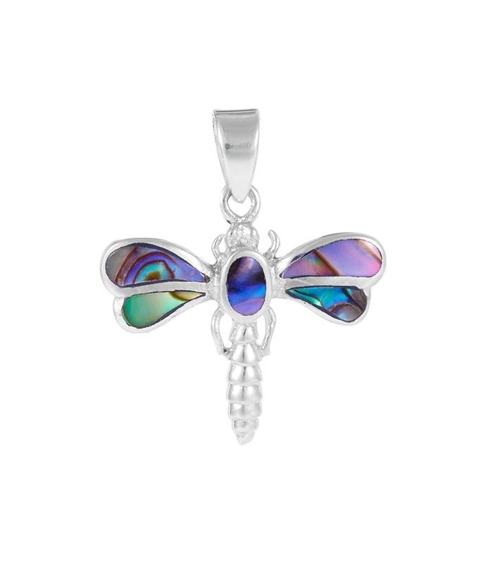 Colgante Libélula Inu Abulón - Plata de Ley 925 - Mystical Tienda