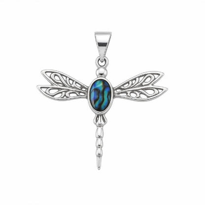 Colgante Libélula Ivy Abulón - Plata de Ley 925 - Mystical Tienda