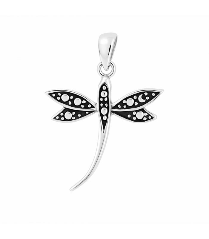 Colgante Libélula Night de Plata de Ley 925 - Mystical Tienda