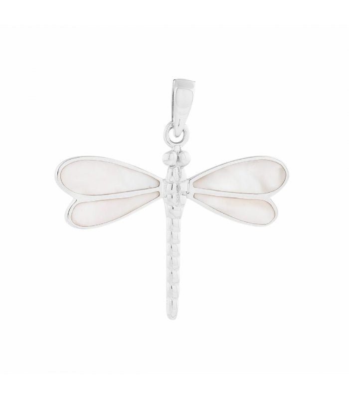 Colgante Libélula Zoe Nácar - Plata de Ley 925 - Mystical Tienda