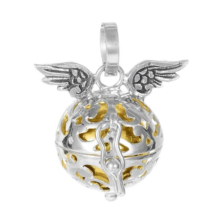 Colgante Llamador de Angel 'Campana Divina' - Plata de Ley 925 - Mystical Tienda