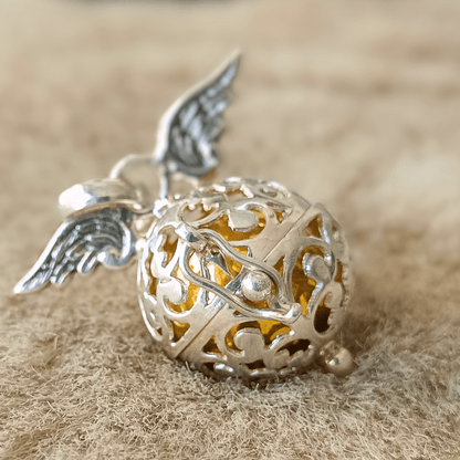 Colgante Llamador de Angel 'Campana Divina' - Plata de Ley 925 - Mystical Tienda