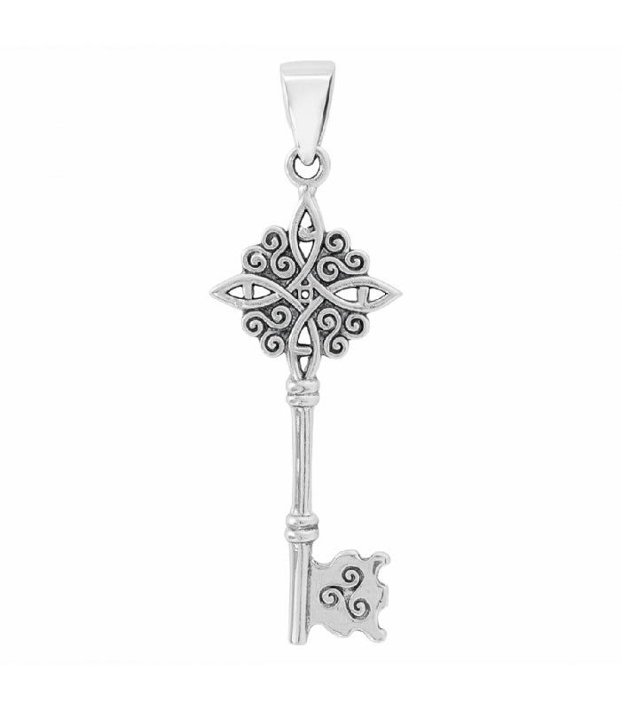 Colgante Llave Nudo de Bruja - Plata de Ley 925 - Mystical Tienda