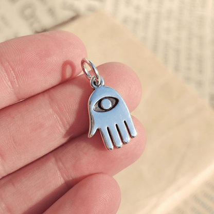 Colgante Mano de Fátima con Ojo Turco - Plata de Ley 925 - Mystical Tienda