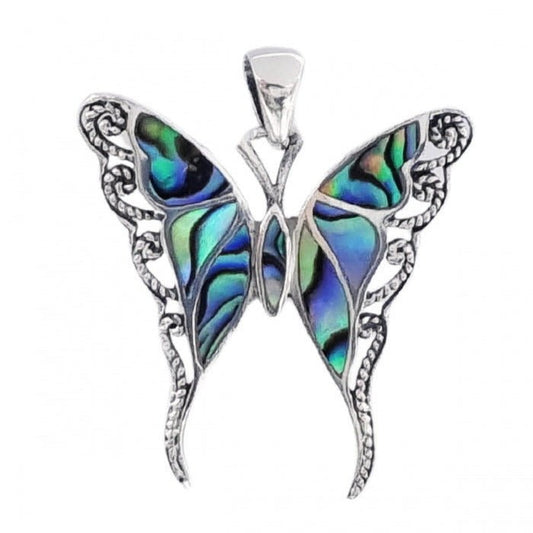 Colgante Mariposa Arabella Abulón - Plata de Ley 925 - Mystical Tienda