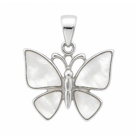 Colgante Mariposa Betsy Nácar - Plata de Ley 925 - Mystical Tienda
