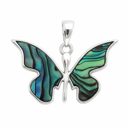 Colgante Mariposa Fairy Abulón - Plata de Ley 925 - Mystical Tienda