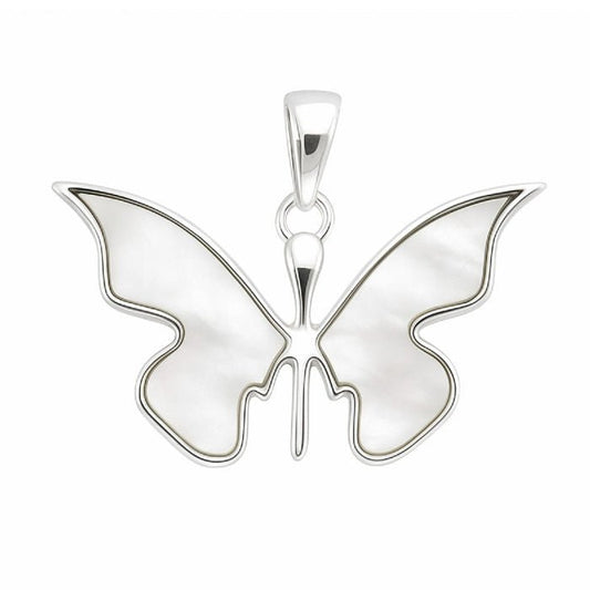 Colgante Mariposa Fairy Nácar - Plata de Ley 925 - Mystical Tienda
