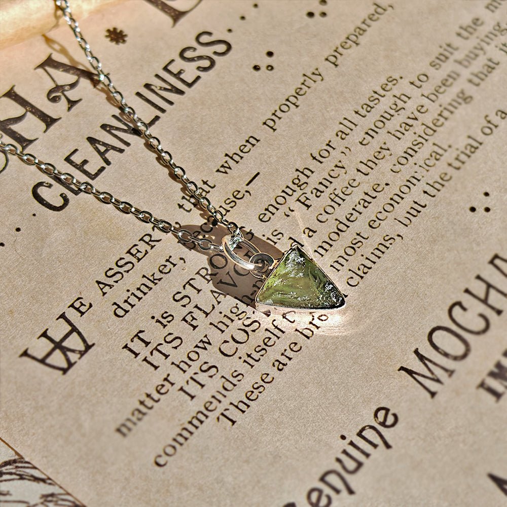 Colgante Moldavita Plata de Ley 925 - PREVENTA - Mystical Tienda