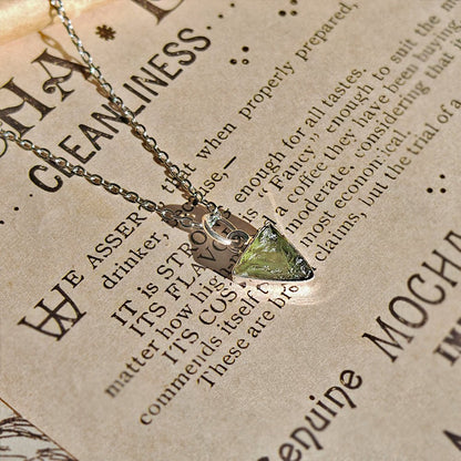 Colgante Moldavita Plata de Ley 925 - PREVENTA - Mystical Tienda