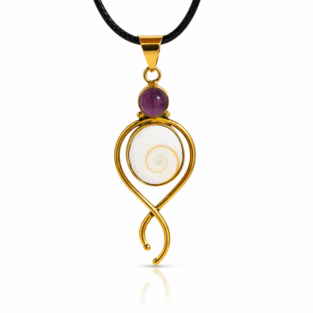 Colgante Ojo de Shiva y Amatista - Mystical Tienda