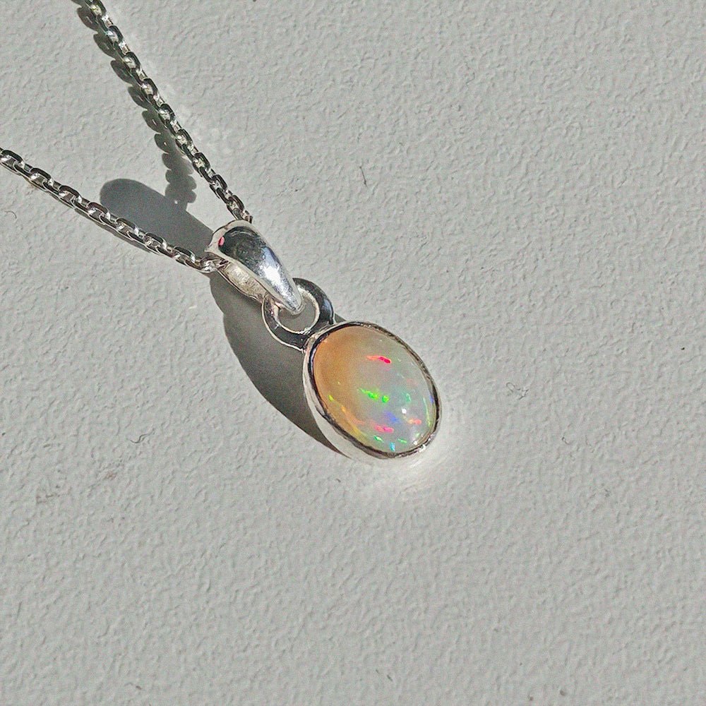 Colgante Ópalo y Plata de Ley 925 - Mystical Tienda