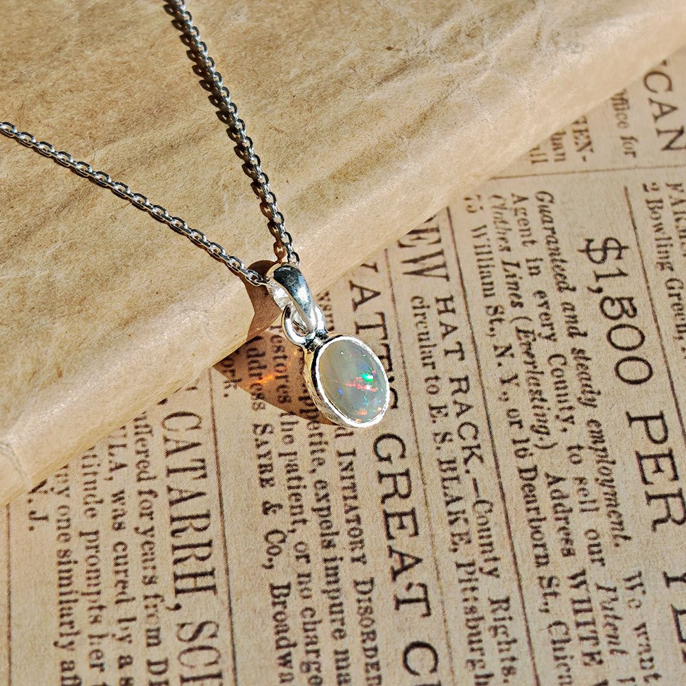 Colgante Ópalo y Plata de Ley 925 - Mystical Tienda