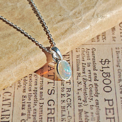 Colgante Ópalo y Plata de Ley 925 - Mystical Tienda