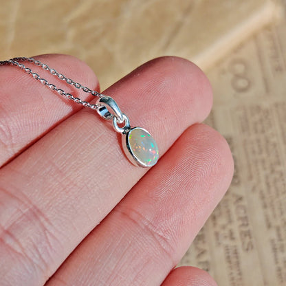 Colgante Ópalo y Plata de Ley 925 - Mystical Tienda