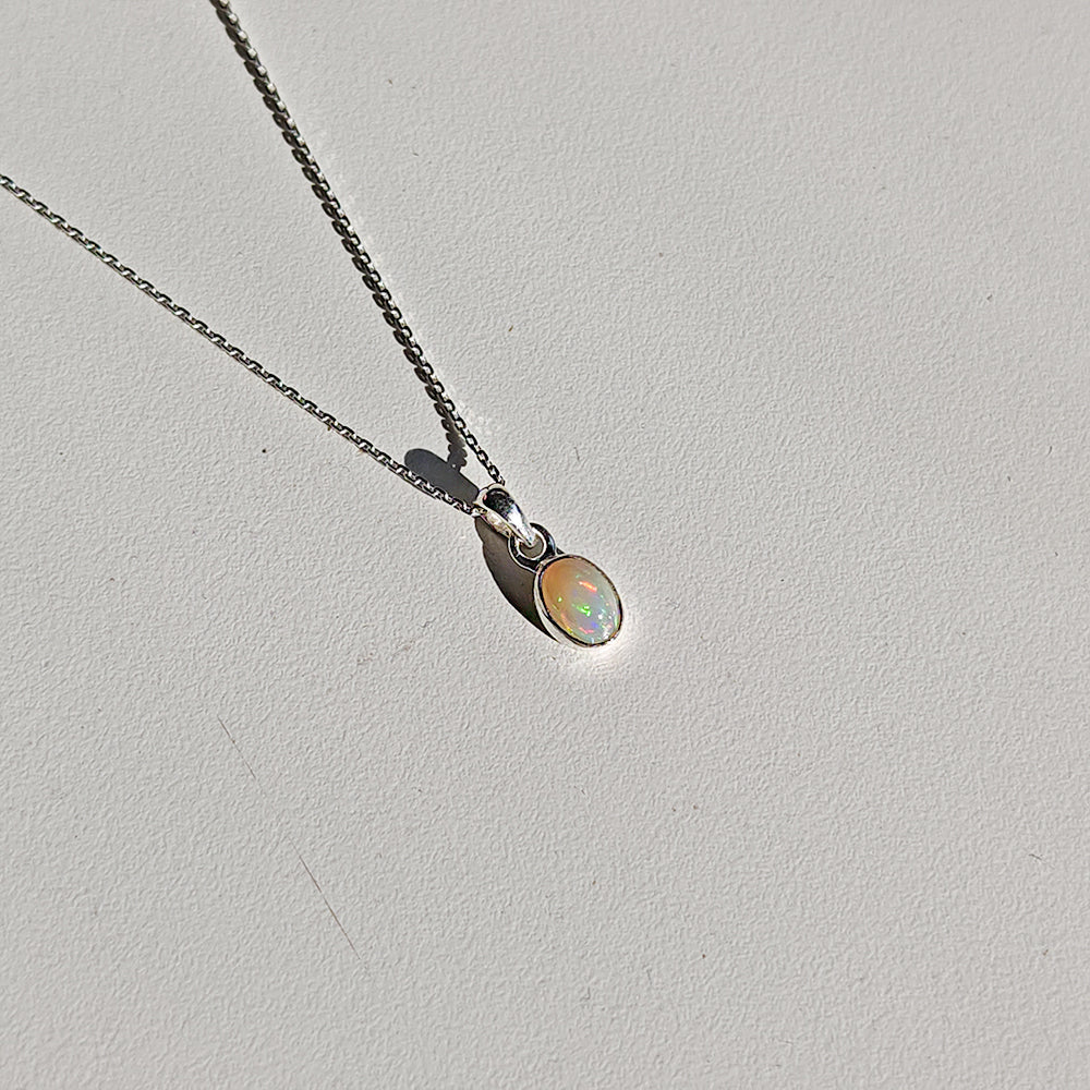 Colgante Ópalo y Plata de Ley 925 - Mystical Tienda