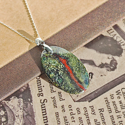 Colgante Piedra de Dragón y Plata de Ley 925 - Mystical Tienda