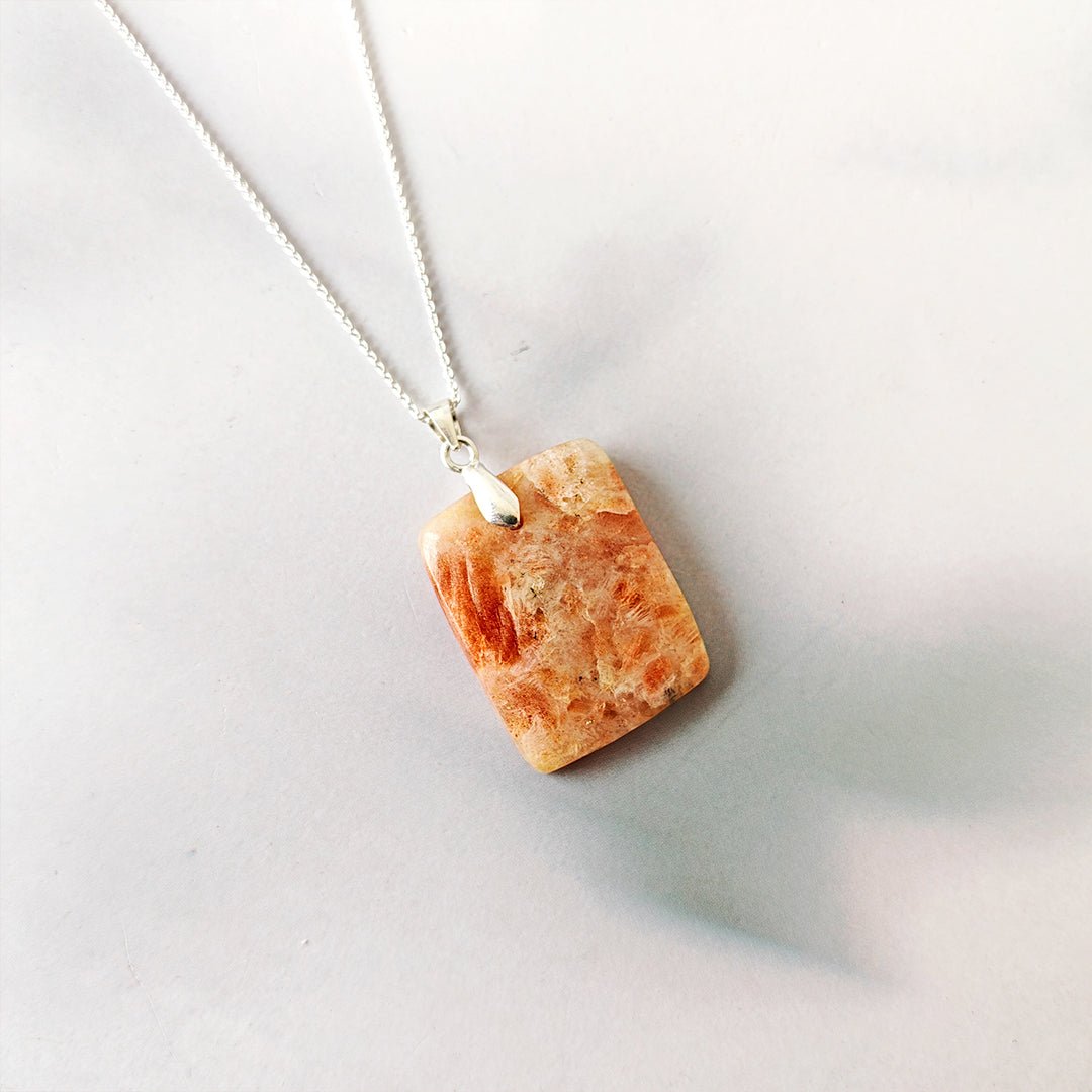 Colgante Piedra de Sol y Plata de Ley 925 - Mystical Tienda