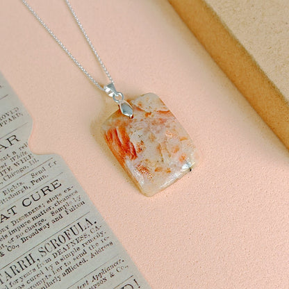 Colgante Piedra de Sol y Plata de Ley 925 - Mystical Tienda