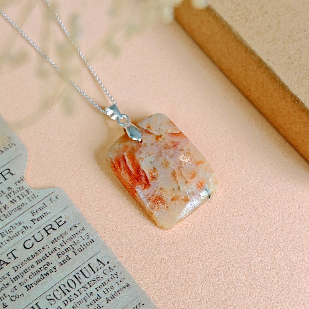 Colgante Piedra de Sol y Plata de Ley 925 - Mystical Tienda