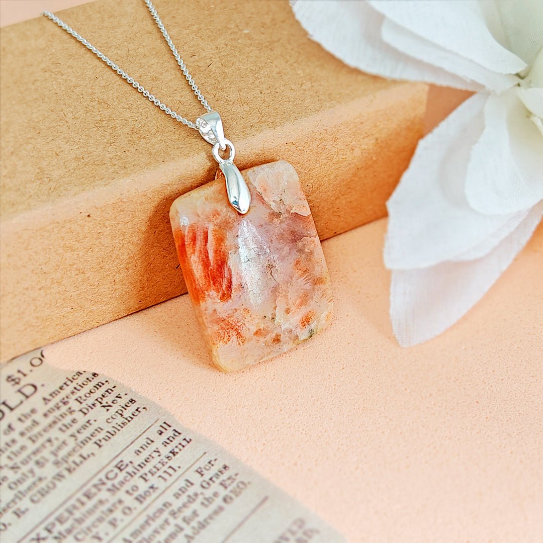Colgante Piedra de Sol y Plata de Ley 925 - Mystical Tienda