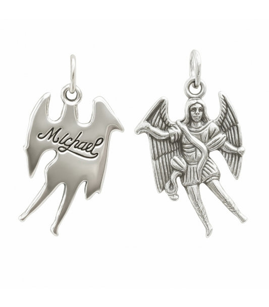 Colgante Arcángel Miguel en Plata de Ley 925 - Mystical Tienda