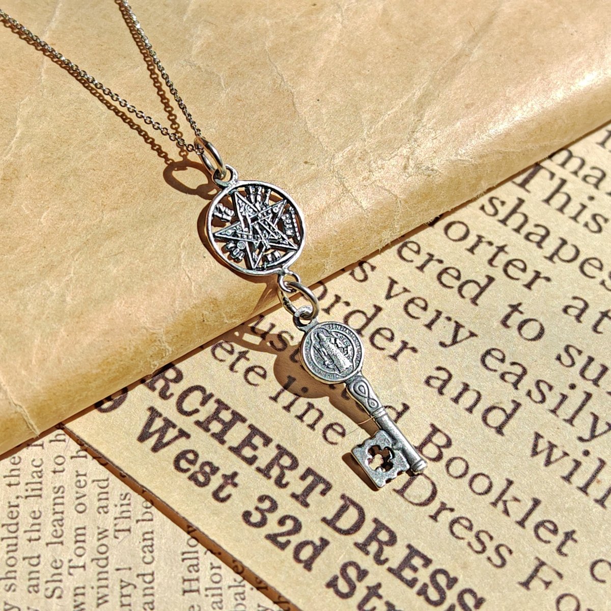 Colgante Protector Llave de San Benito S925 - Mystical Tienda