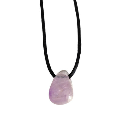 Colgante Rodado de Amatista agujereado - Mystical Tienda