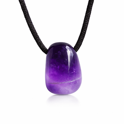 Colgante Rodado de Amatista agujereado - Mystical Tienda