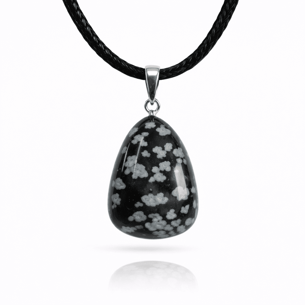 Colgante Rodado de Obsidiana Nevada - Capricornio - Mystical Tienda