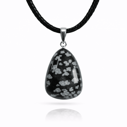 Colgante Rodado de Obsidiana Nevada - Capricornio - Mystical Tienda