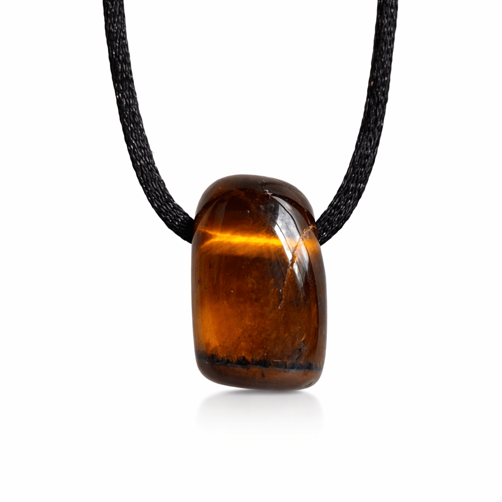 Colgante Rodado de Ojo de Tigre agujereado - Mystical Tienda